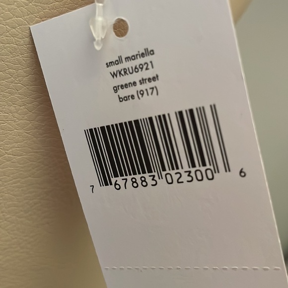 KATE SPADE MARIELLA GREEN ST LEATHER CRÈME BAG